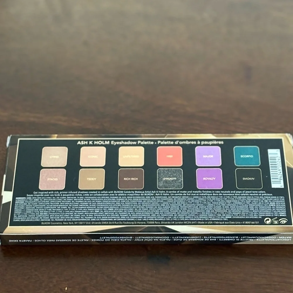 BUXOM x ASH K HOLM EYESHADOW PALETTE Brand new never opened